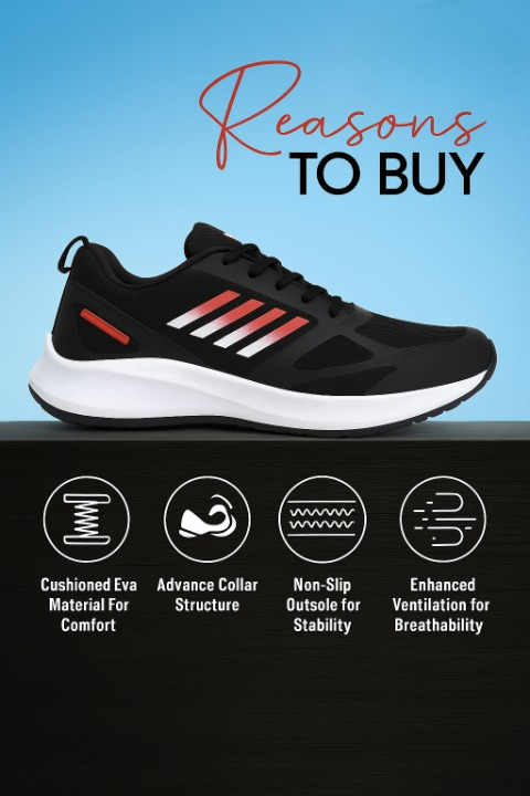 COOPERWINGS Stylish Shoes Men Sports Running, Lightweight Gym Footwear for Training, Workout Sneakers, Comfortable Sports Shoes for Men