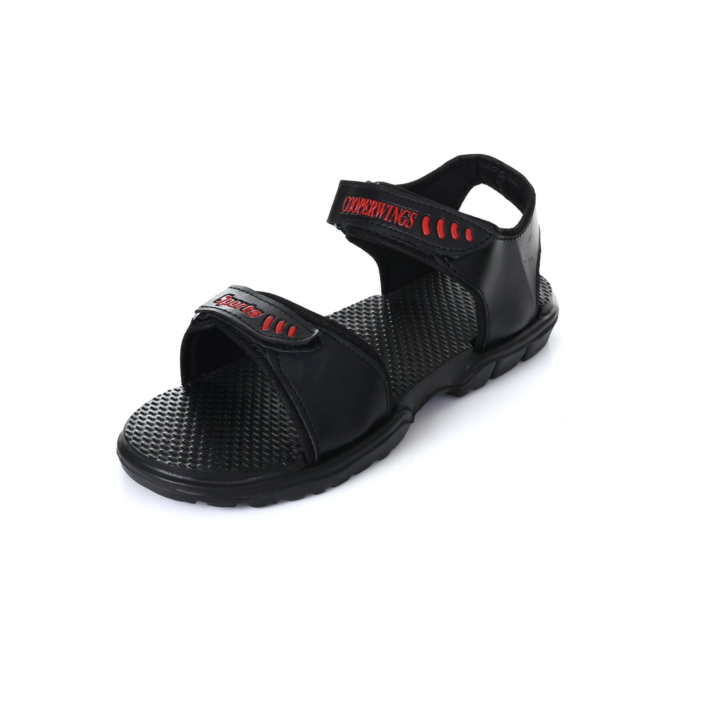 COOPERWINGS Comfortable Sandal for Men – Trendy Sports Footwear, Stylish Formal Sandals, Casual & Office Black Lightweight Sandals