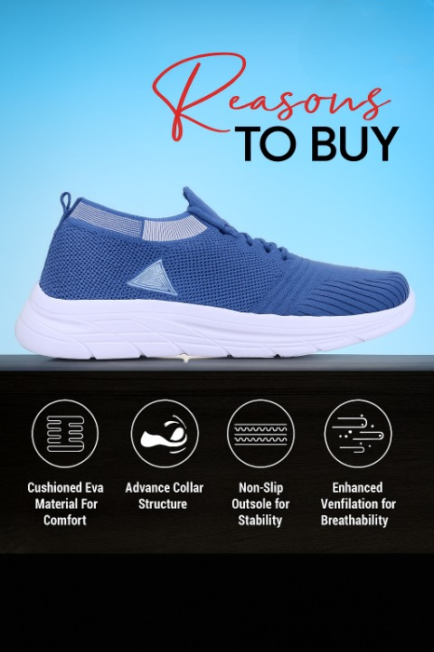 COOPERWINGS Breathable Running Sports Shoes for Men, Lightweight Gym Sneakers for Workout, Training, and All-Day Comfort