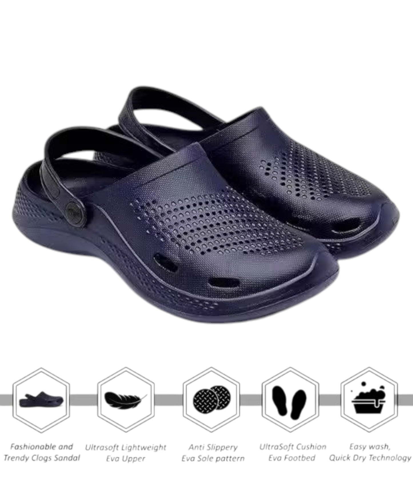 COOPERWINGS Clogs for Men – Comfortable Cross Style Footwear, Durable Clog Sandals, Lightweight & Stylish Shoes for Men