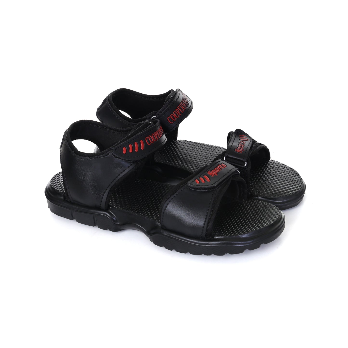COOPERWINGS Comfortable Sandal for Men – Trendy Sports Footwear, Stylish Formal Sandals, Casual & Office Black Lightweight Sandals