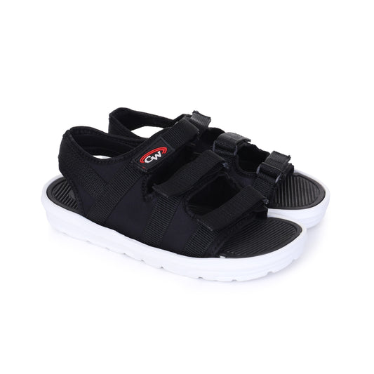 COOPERWINGS Comfortable Sandal for Men – Trendy Sports Footwear, Stylish Formal Sandals, Casual & Office Black Lightweight Sandals